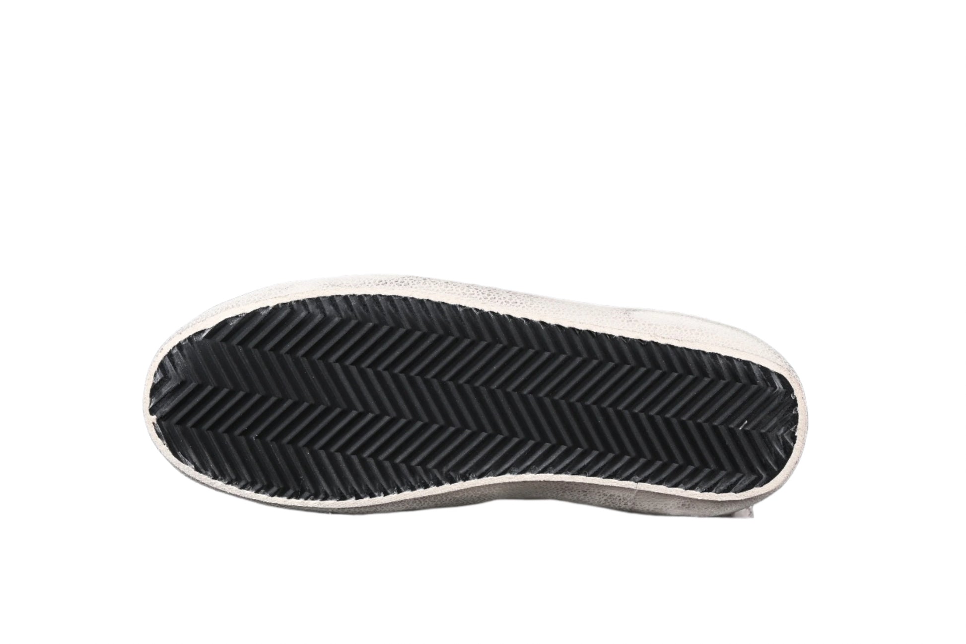 Black sole of a shoe on a black background